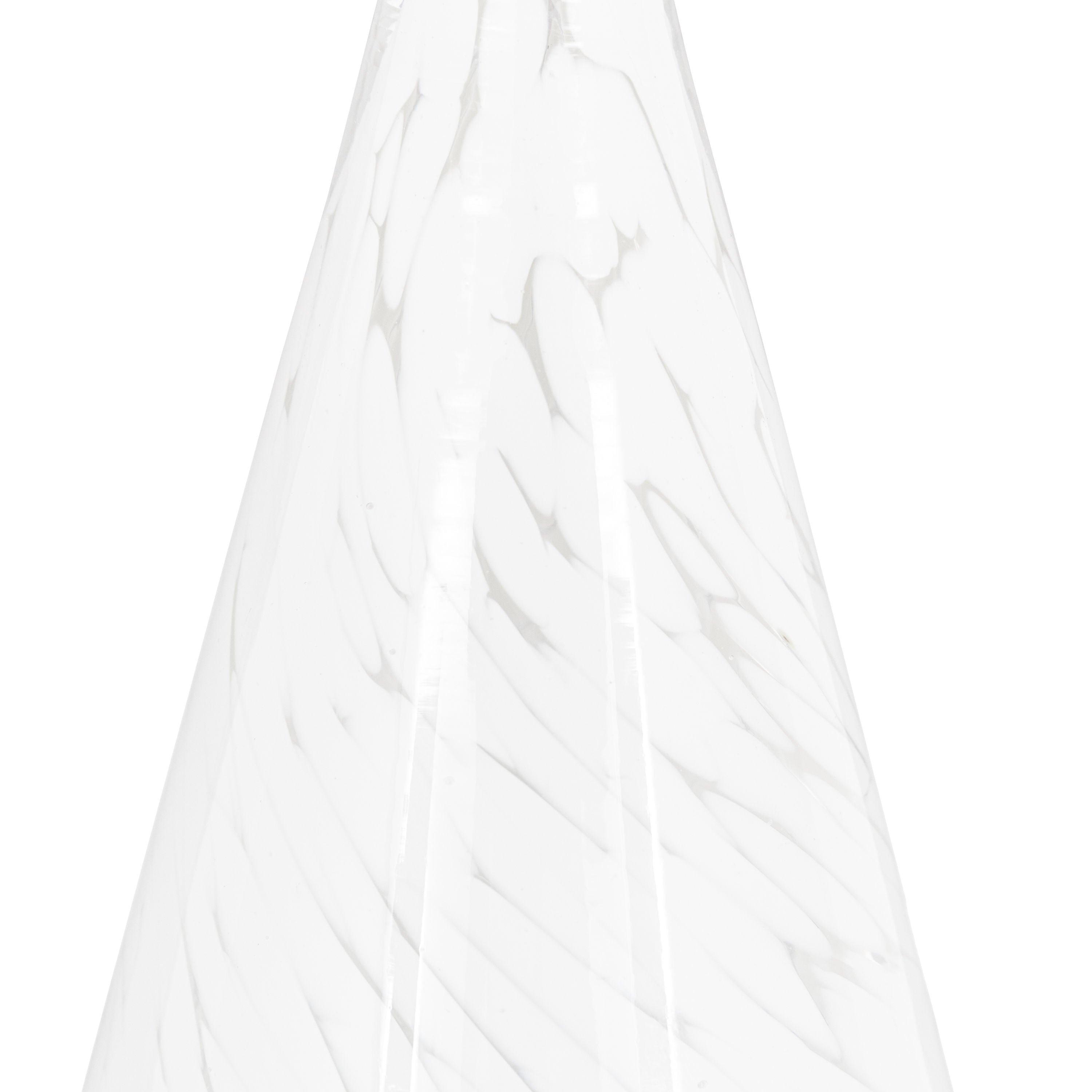White Confetti Glass Tree Decoration Large